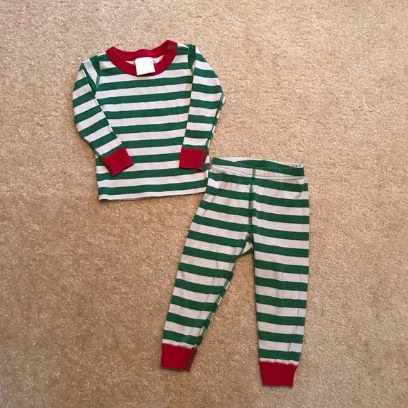 Hanna Andersson Other - Hanna Christmas striped pajamas 80/18-24month